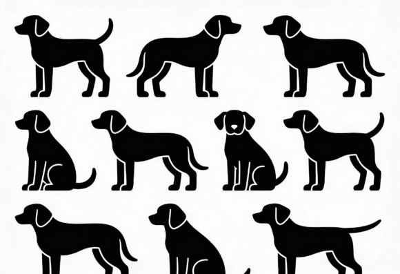 Black Dog Silhouettes Collection