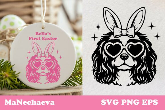 Cute Cavalier King Charles Spaniel SVG