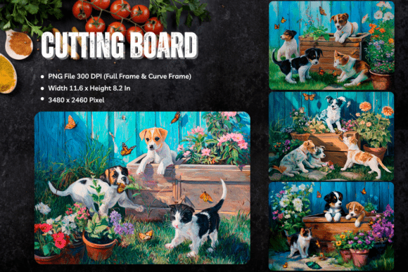 Dog Cutting Board Animal Chopping Board