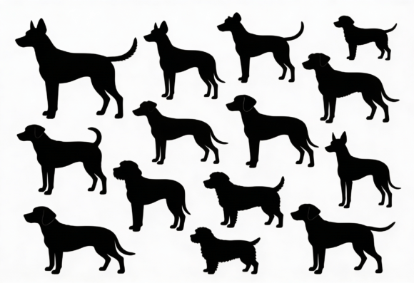 Dog Silhouettes Bundle