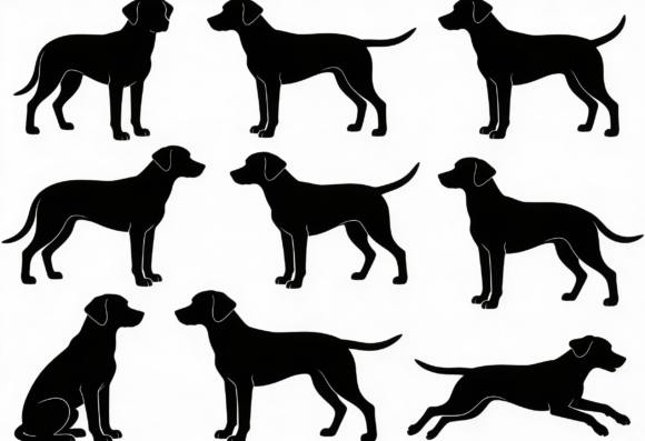 Dog Silhouettes Clipart Review