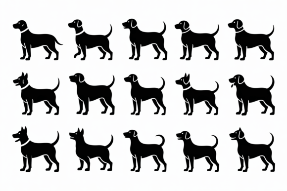 Dog Silhouettes Vector Pack