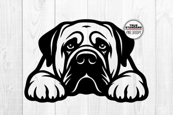 Mastiff Dog Embroidery Design