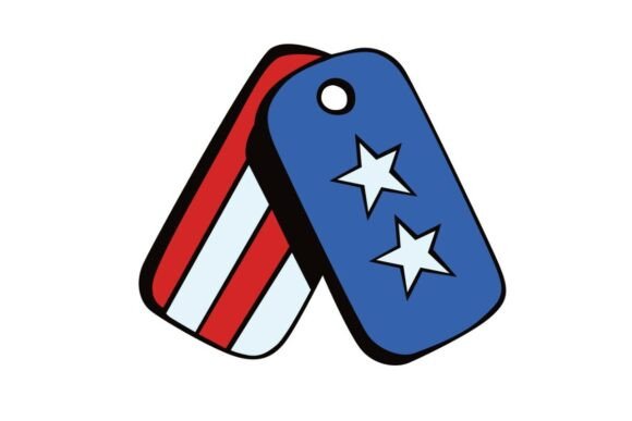 Patriotic Dog Tags