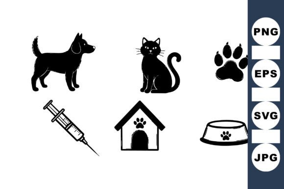 Pet Care Icons SVG Clipart Review