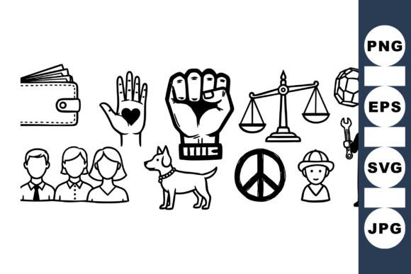 Social Justice Icon Svg Pack